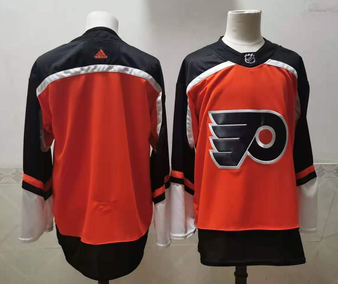 Adidas Men Philadelphia Flyers blank Orange Home Authentic Stitched NHL Jersey